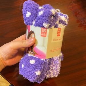 Purple Fuzzy Socks (3 Pairs)